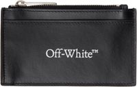 Off-White Black Bookish Zipped Card Holder