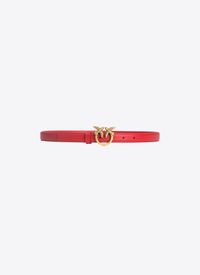 Pinko - Fine ceinture love birds - Taille 95 - Rouge