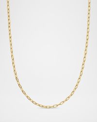 Madison Thin Chain Link Necklace in 18K Gold, 3mm, 36"L
