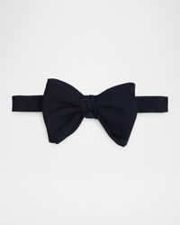 Men's Large Mulberry Silk Bow Tie