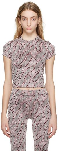 Eckhaus Latta Multicolor Shrunk T-Shirt