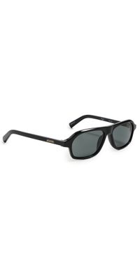 Jacquemus Bcane Sunglasses Black/Light Gold/Grey One Size
