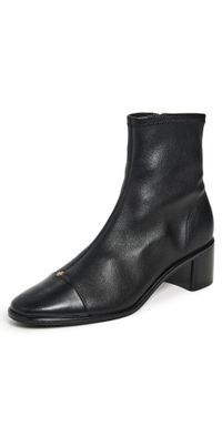 Tory Burch Cap Toe Heel Ankle Boots Perfect Black 11