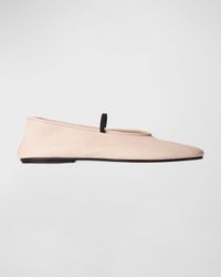 Lambskin Band Ballerina Flats