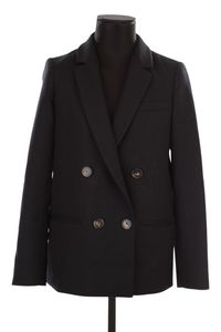 Sezane - Seconde Main - Blazer en laine - Taille XS - Noir