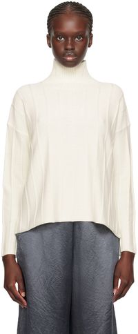 Max Mara Leisure White Beira Turtleneck