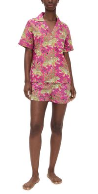 Printfresh Bagheera Shorts PJ Set Hot Pink S