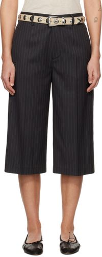 CPLUS Series Black Stripe Suiting Shorts