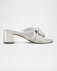 Cece Metallic Twisted Ring Slide Sandals