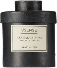 MAD et LEN SSENSE Exclusive Black Small Asphalte Rose Candle