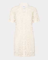 Carmel Summer Crochet Mini Dress