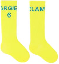 MM6 Maison Margiela Enfant | Chaussettes jaunes à logo