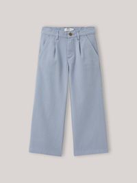 Cyrillus - Pantalon large en denim couleur - Taille 16A - Bleu