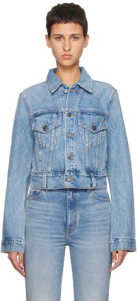 KHAITE Blue 'The Rizzo' Denim Jacket