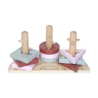 Kindsgut - Puzzle à encastrement arc-en-ciel elias - Taille 18-24 mois - Rose