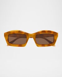 Rectangle Acetate Sunglasses