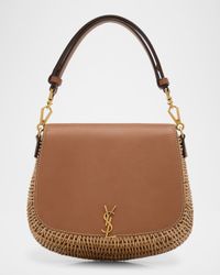 Voltaire Mini YSL Top-Handle Bag in Bamboo and Calfskin