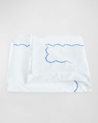 Scallops Embroidered Duvet Cover, KING