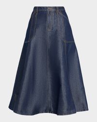 Benji Sparkly Denim Circle Skirt