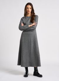 Max Mara Week End - Robe longue col rond - Taille L - Argent