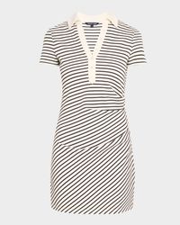 Lanier Stripe Short-Sleeve Polo Dress