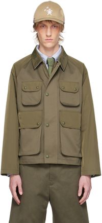 Thom Browne Blouson militaire décontracté écourté kaki