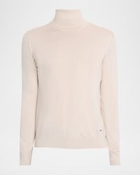 Men's Cashmere and Silk Slim Turtleneck Sweater
