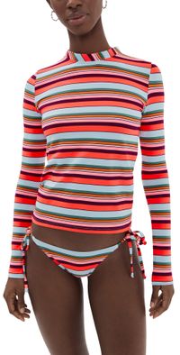 lemlem Azeb Rash Guard Poppy Sunset L