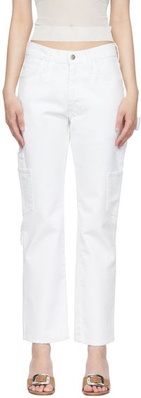 Maryam Nassir Zadeh Jean droit blanc