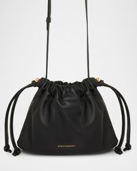 Charlotte Drawstring Leather Clutch Bag
