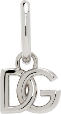 Dolce&Gabbana Silver 'DG' Logo Single Earring