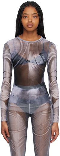 BONBOM Gray BE23 14-2 Long Sleeve T-Shirt