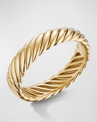 Sculpted Cable Bracelet in 18K Gold, 17mm