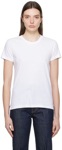 AURALEE White Seamless T-Shirt