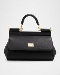 Medium Sicily Elongated Top-Handle Bag