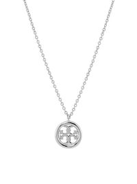 Women's Miller 18K-Gold-Plated Logo Pendant Necklace - Silver