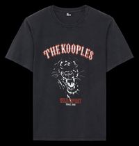 The Kooples - Tee-shirt sérigraphié en coton - Taille XL - Bleu