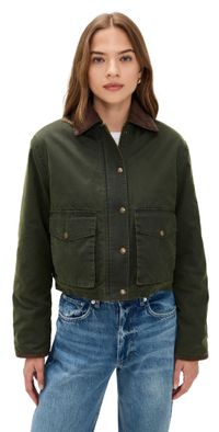 BLANKNYC Catching a Break Jacket Hunter Green XS
