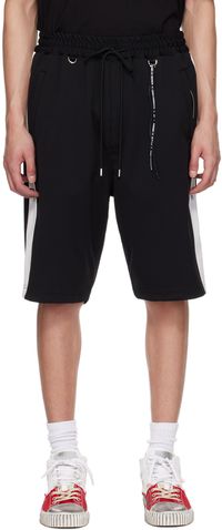 MASTERMIND WORLD Black Side Line Shorts