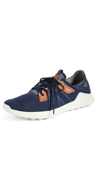 OluKai Manele Golf Sneakers Trench Blue 10