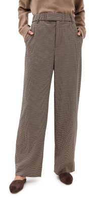 STAUD Jerome Pants Houndstooth S