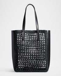 Zoe Small Raffia Tote Bag