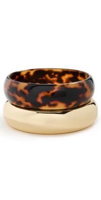 SHASHI Tortoise Bangle Bracelet Set Tortoise One Size