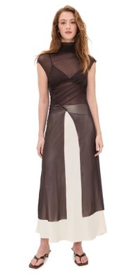 Bec + Bridge Eva Split Tunic Top Dark Chocolate 8