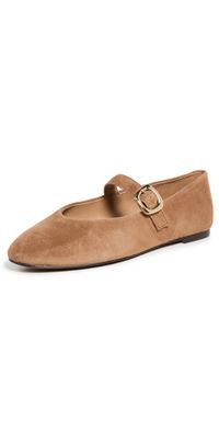 Madewell The Remy Mary Jane Flats: Sculptural Buckle Edition Dried Acorn 9.5