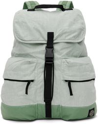 Stone Island Green Drawstring Backpack