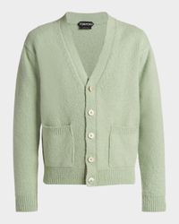 Men's Wool-Blend Knit Cardigan