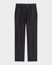Sheer Straight-Leg Trousers
