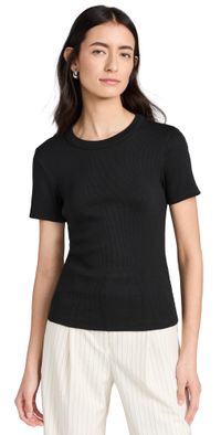 Veronica Beard Jean Pruitt Tee Black M