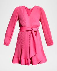 Liv Pleated Fit-&-Flare Dress